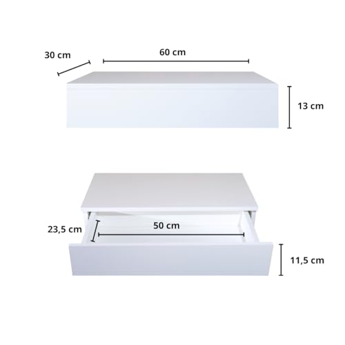 Penteadeira Suspensa Com Gaveta