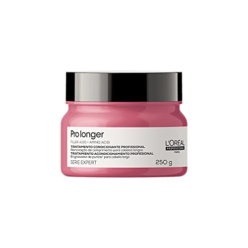 L'Oréal Professionnel Máscara de Tratamento Pro Longer, Reduz a Quebra e a Aparência de Pontas Duplas, Adiciona Suavidade e Brilho, Para Cabelos Finos e com Afinamento, 250g