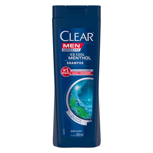 Clear, Shampoo Men Anticaspa, Ice Cool Menthol , 400ml