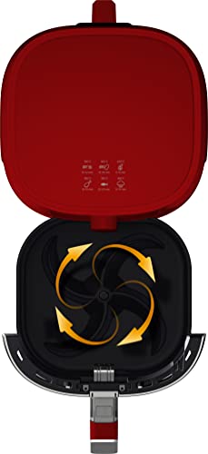 Fritadeira Airfryer Série 3000, Philips Walita, com 4.1L de capacidade, Vermelha, 1400W, 220v, RI9201/40