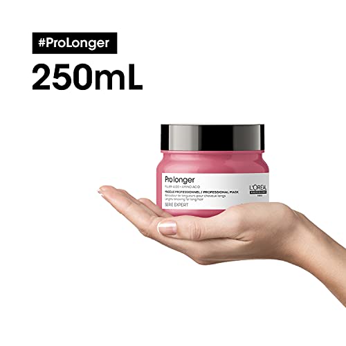 L'Oréal Professionnel Máscara de Tratamento Pro Longer, Reduz a Quebra e a Aparência de Pontas Duplas, Adiciona Suavidade e Brilho, Para Cabelos Finos e com Afinamento, 250g