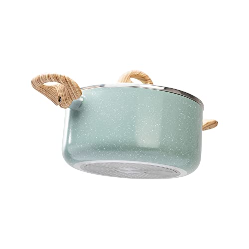 Brinox - Jogo de Panelas 6 Peças com Fundo de Indução Ceramic Life Botanika - Verde