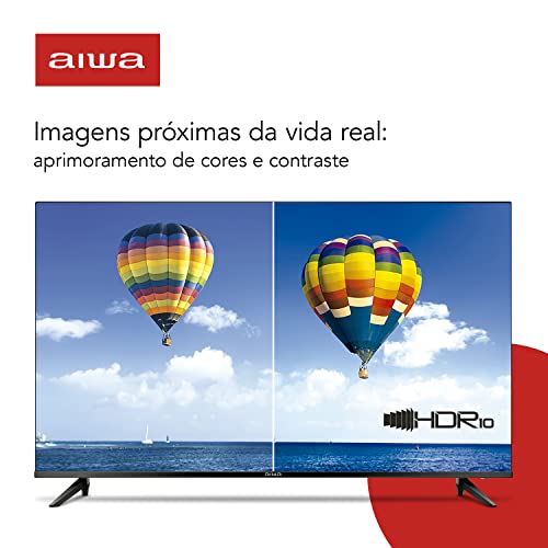 Smart TV Aiwa 43”, Android, Full HD, Borda Ultrafina, HDR10, Dolby Áudio - AWS-TV-43-BL-02-A