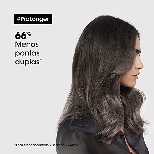 L'Oréal Professionnel Máscara de Tratamento Pro Longer, Reduz a Quebra e a Aparência de Pontas Duplas, Adiciona Suavidade e Brilho, Para Cabelos Finos e com Afinamento, 250g