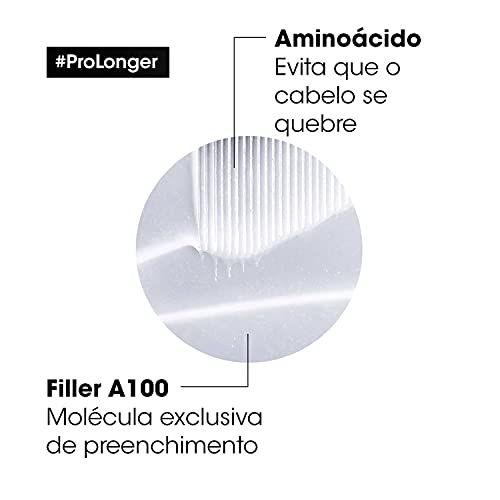 L'Oréal Professionnel Máscara de Tratamento Pro Longer, Reduz a Quebra e a Aparência de Pontas Duplas, Adiciona Suavidade e Brilho, Para Cabelos Finos e com Afinamento, 250g