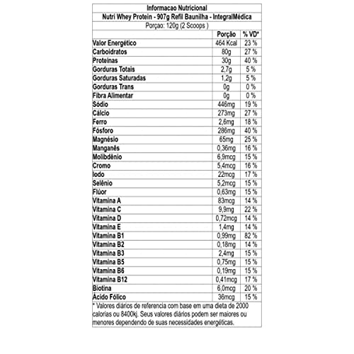 Integralmedica Nutri Whey Protein - Baunilha, Pouch 900g