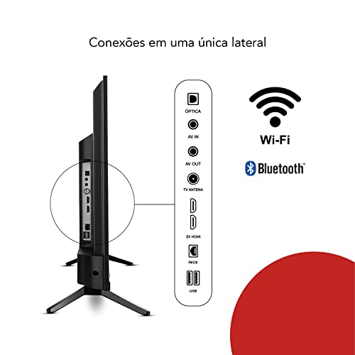 Smart TV Aiwa 32”, Android, HD, Borda Ultrafina, HDR10, Dolby Áudio - AWS-TV-32-BL-02-A