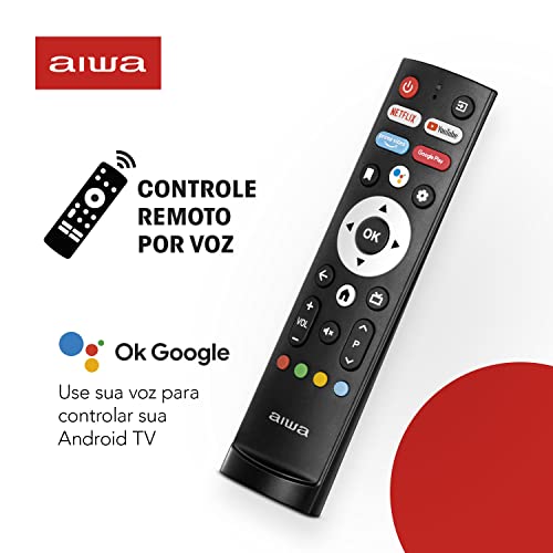 Smart TV Aiwa 43”, Android, Full HD, Borda Ultrafina, HDR10, Dolby Áudio - AWS-TV-43-BL-02-A