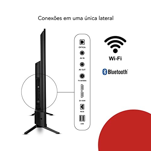 Smart TV Aiwa 43”, Android, Full HD, Borda Ultrafina, HDR10, Dolby Áudio - AWS-TV-43-BL-02-A