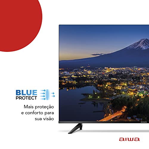 Smart TV Aiwa 32”, Android, HD, Borda Ultrafina, HDR10, Dolby Áudio - AWS-TV-32-BL-02-A