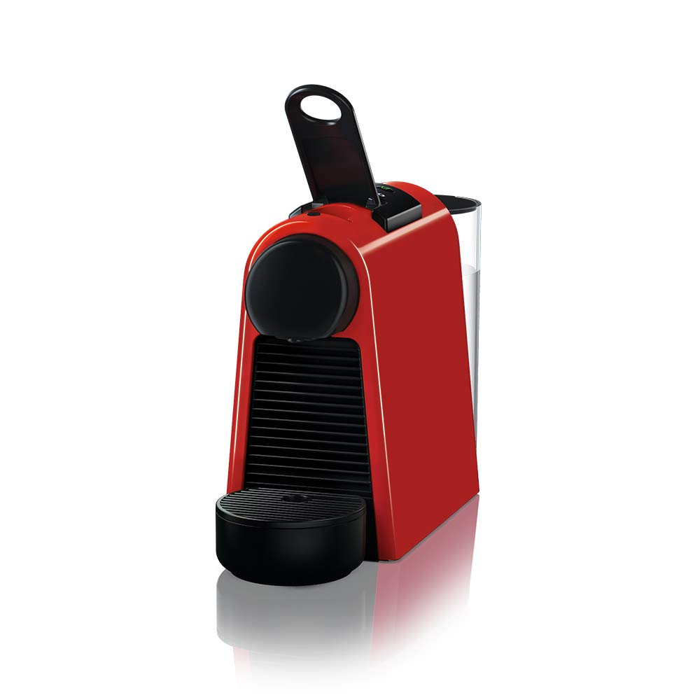 Nespresso Essenza Mini Cafeteira 110V, máquina de café Espresso compacta para casa, máquina de cápsula/cápsula elétrica automática (vermelha)