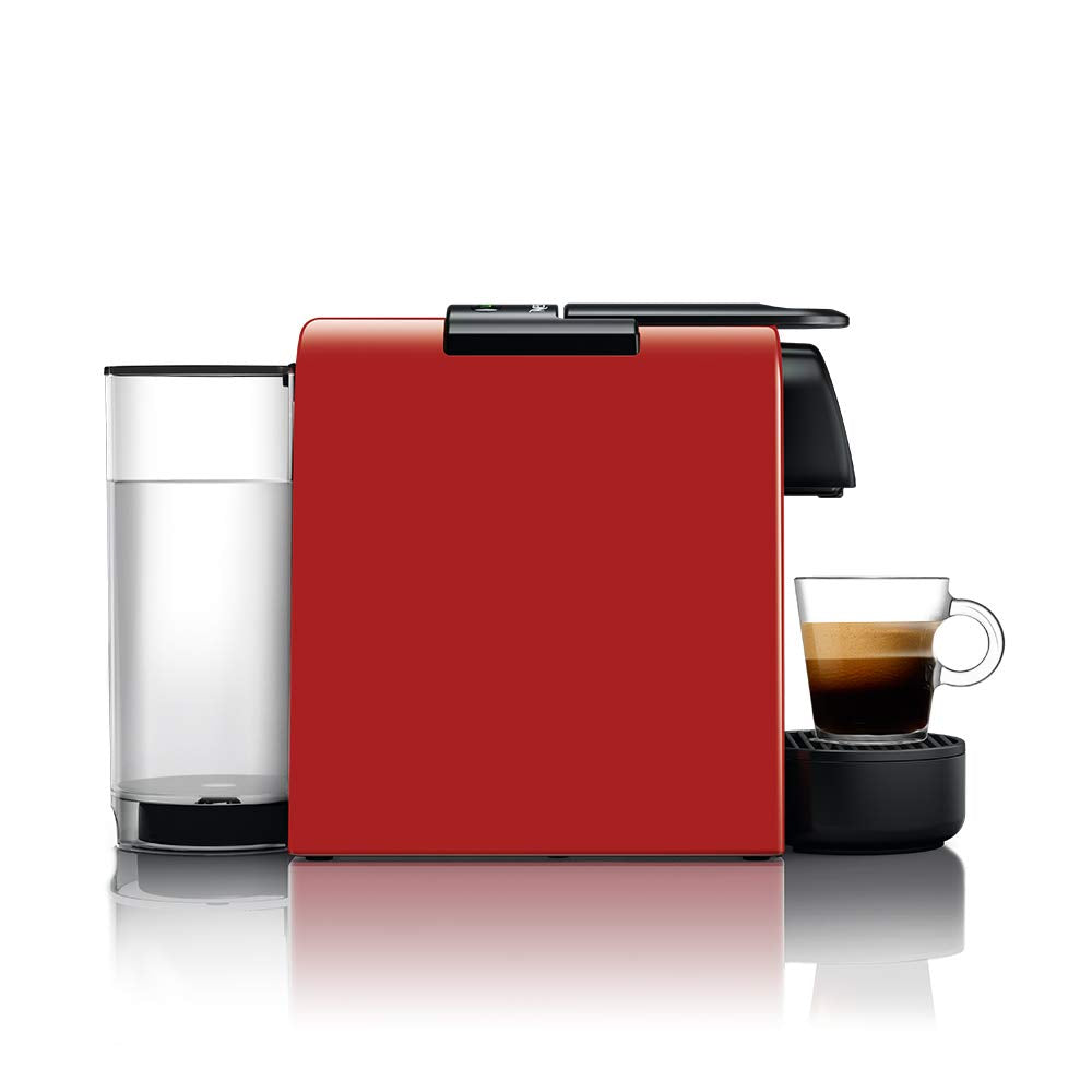 Nespresso Essenza Mini Cafeteira 110V, máquina de café Espresso compacta para casa, máquina de cápsula/cápsula elétrica automática (vermelha)