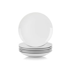 10 Strawberry Street Prato de salada Simply White de 19 cm, conjunto de 6
