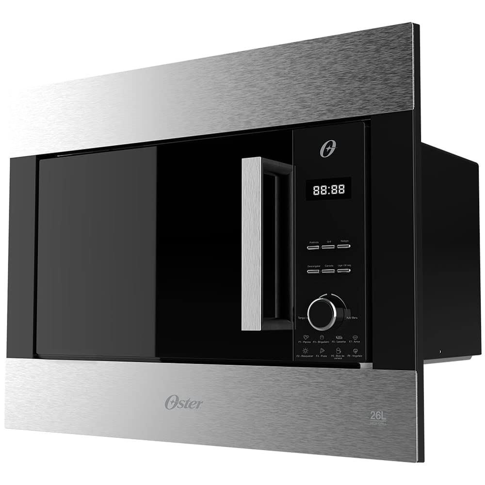 Micro-ondas de Embutir Oster, 26l, 110V, Black Inox, OMIC251