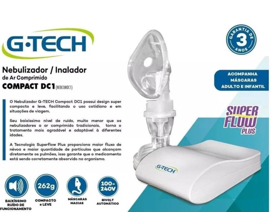 G-Tech Nebulizador de Ar comprimido Compact DC1