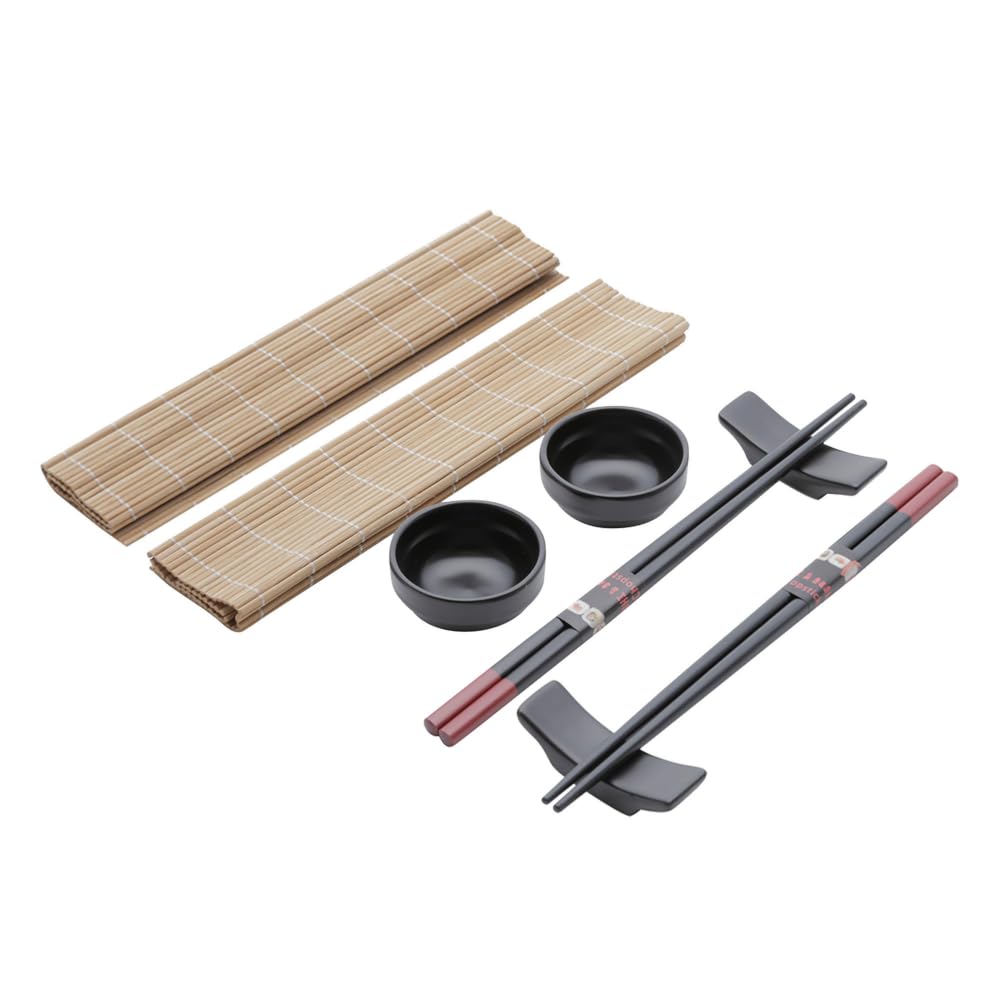 Conjunto 8 Peças para Sushi de Bambu e Cerâmica Yokohama - Lyor