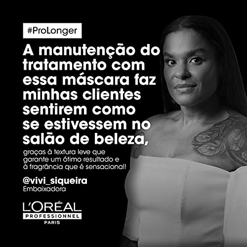 L'Oréal Professionnel Máscara de Tratamento Pro Longer, Reduz a Quebra e a Aparência de Pontas Duplas, Adiciona Suavidade e Brilho, Para Cabelos Finos e com Afinamento, 250g