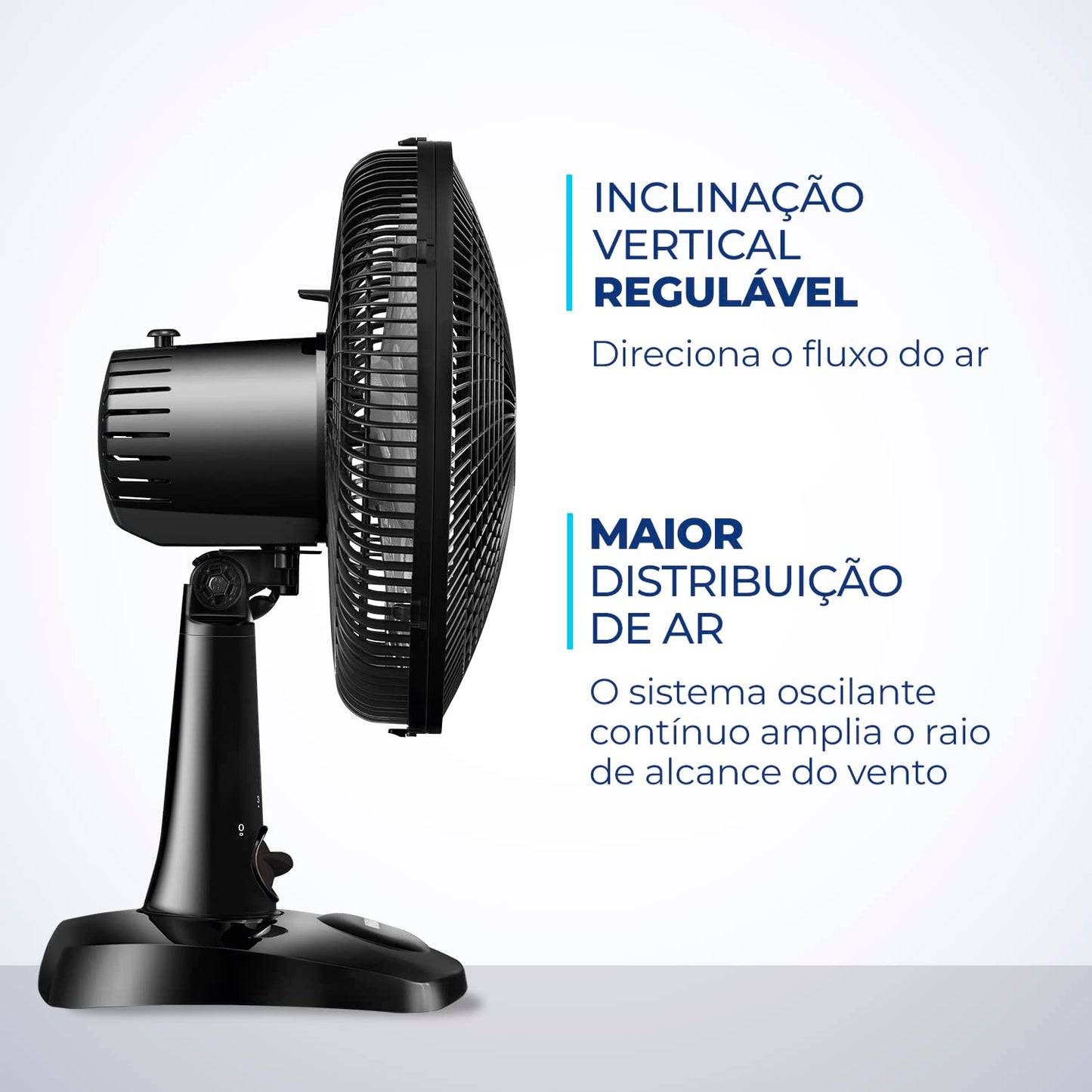 Ventilador de Mesa MONDIAL 110V, 30cm, 6 pás, Super Power - VSP-30-B