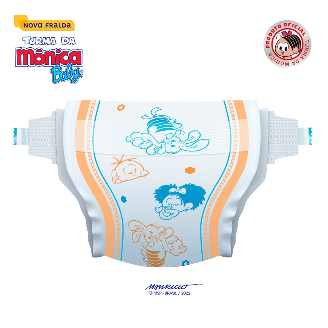 Fralda Turma da Mônica Baby Jumbo RN 36 Unidades