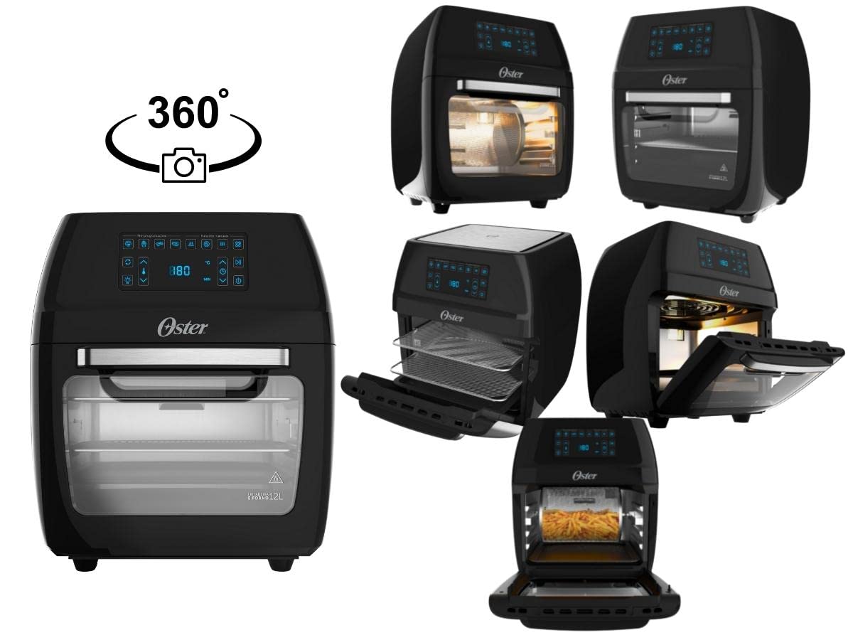 Oster OFRT780 - Fritadeira forno 3 em 1, 127V, 1800 W, Preto