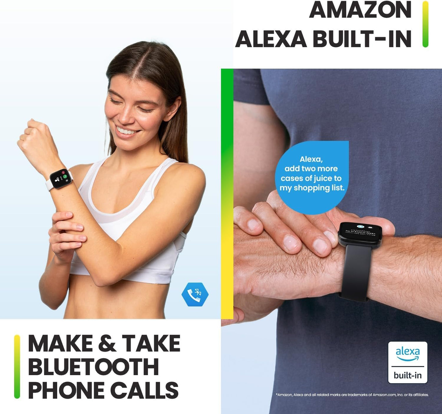 Amazfit Bip 5 A2215 46mm Relógio inteligente tela de 1,91 polegadas para Android iPhone, chamadas Bluetooth, Alexa embutido, rastreamento GPS (preto)