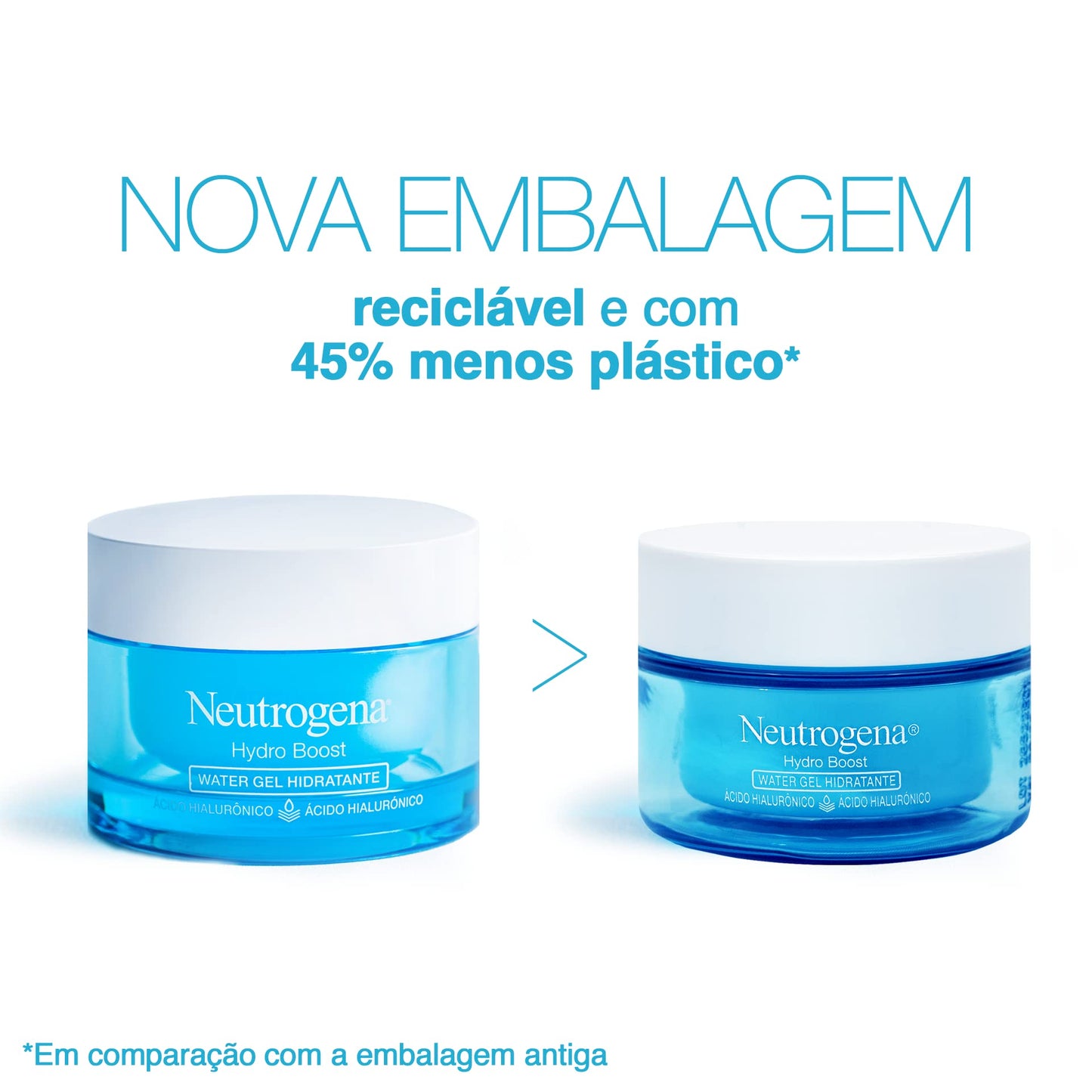 Neutrogena Hidratante Facial Hydro Boost Water Gel 50g embalagem pode variar