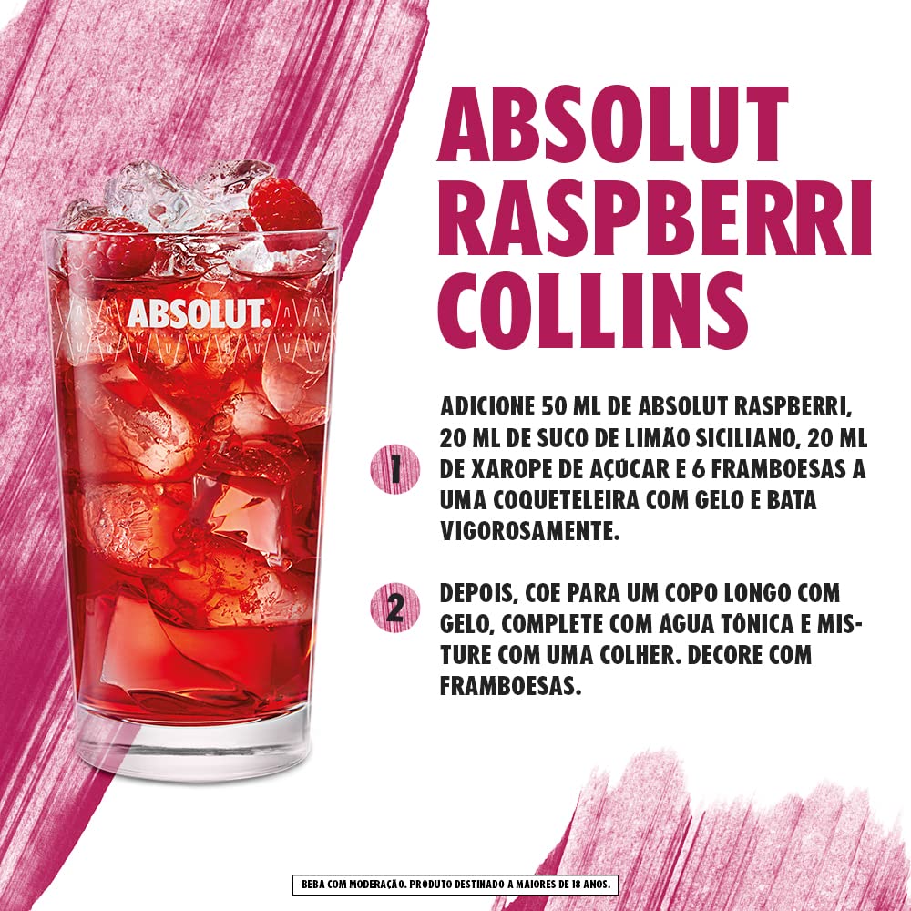 Vodka Absolut Raspberri - 750 ml