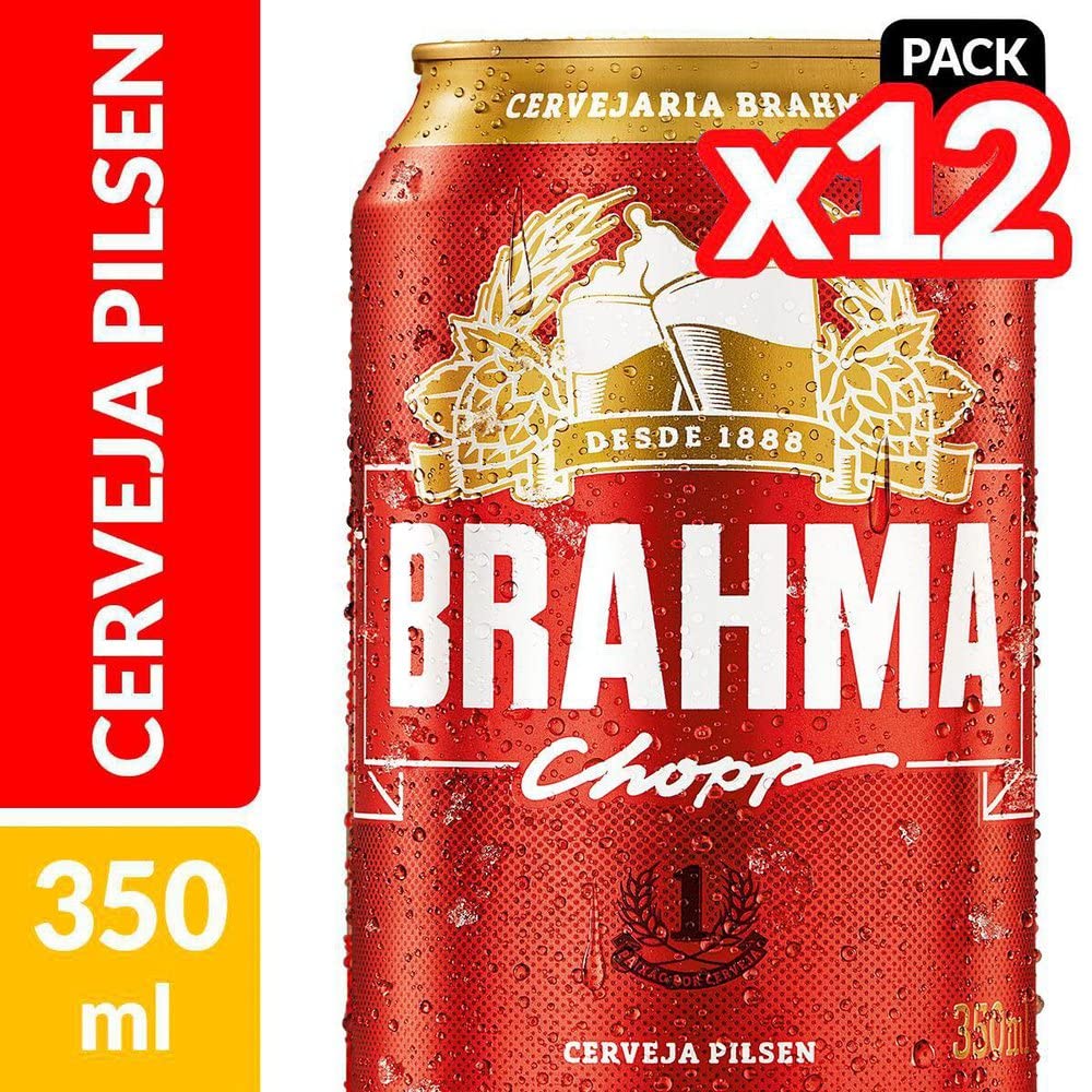 Pack Cerveja Brahma Lata 350ML - com 12 unidades