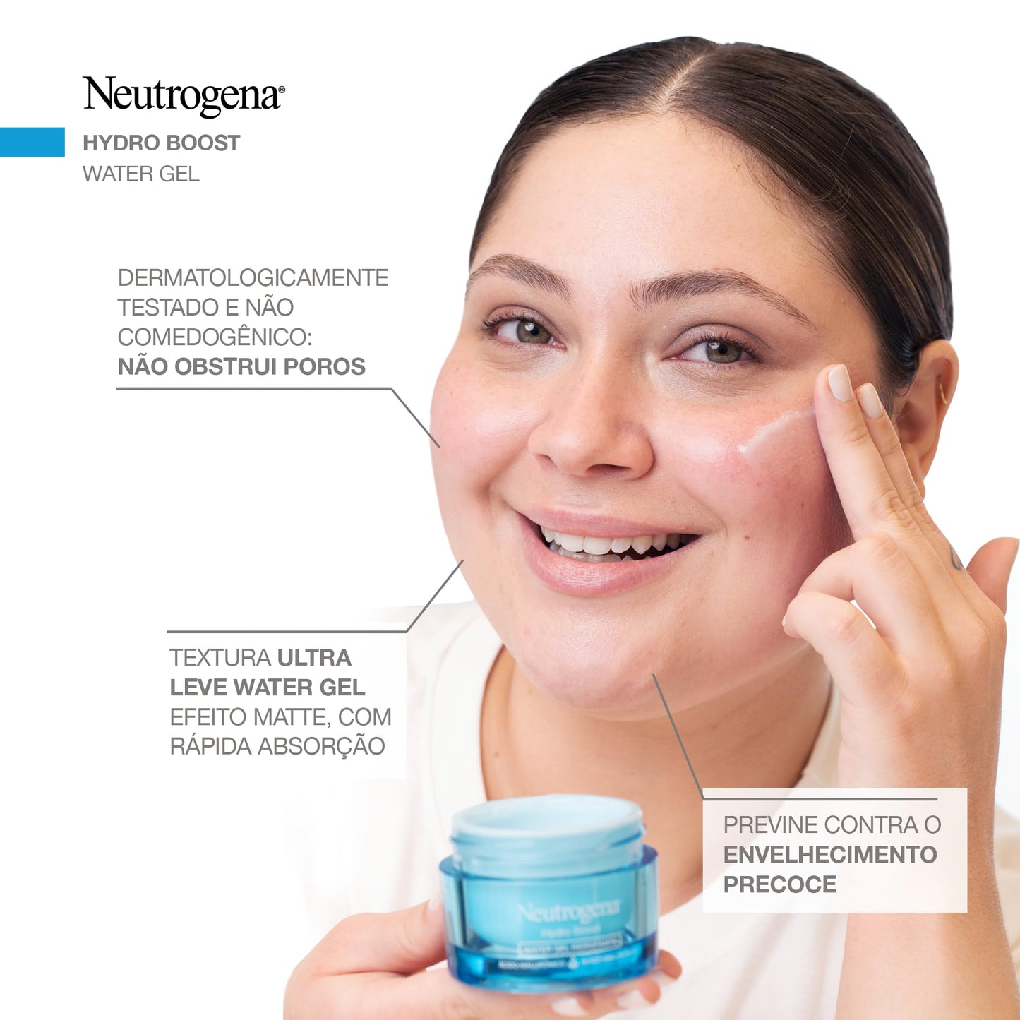 Neutrogena Hidratante Facial Hydro Boost Water Gel 50g embalagem pode variar