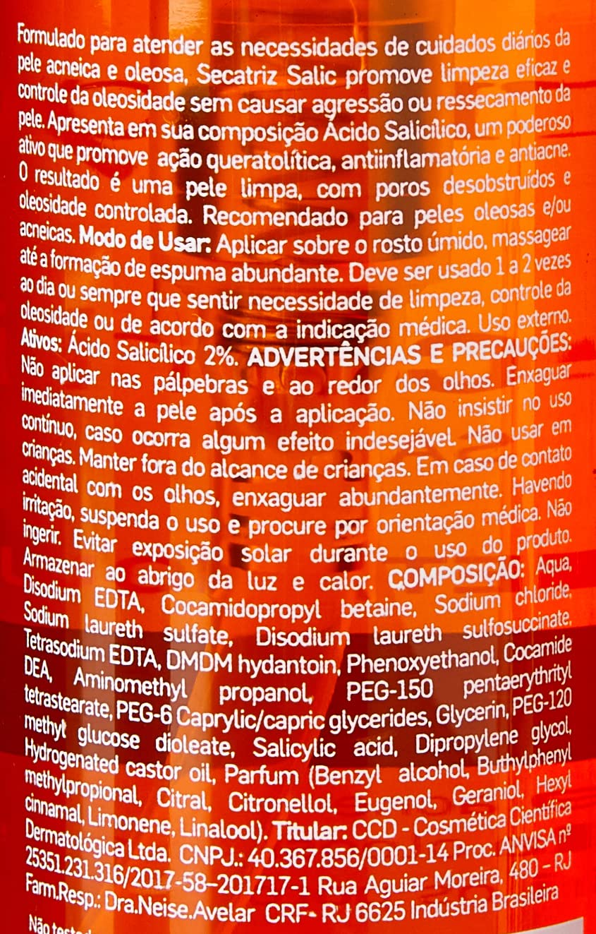 Dermage Sabonete Líquido Secatriz Salic Gel 115Ml