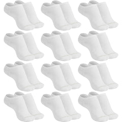 12 Pares Meias Mash Meia Invisível Meia Esportiva Meia Cano Curto Meia Sapatilha Meia Algodão, 12 Brancas, 39-44