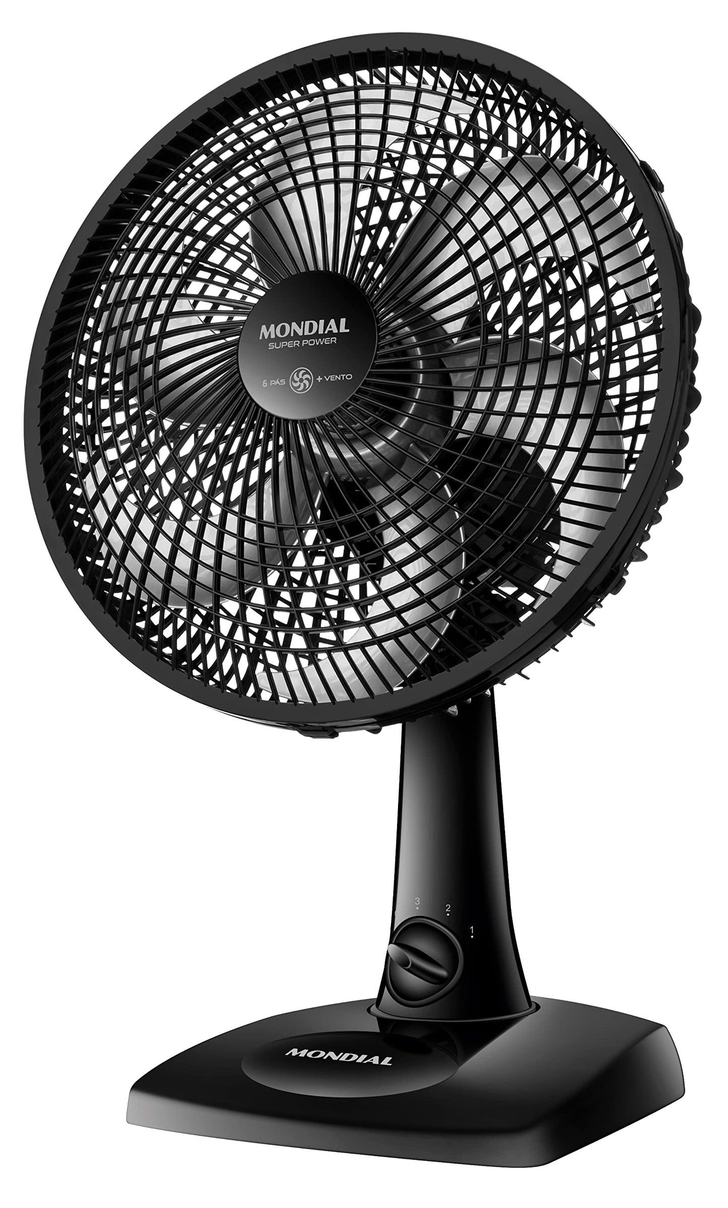 Ventilador de Mesa MONDIAL 110V, 30cm, 6 pás, Super Power - VSP-30-B