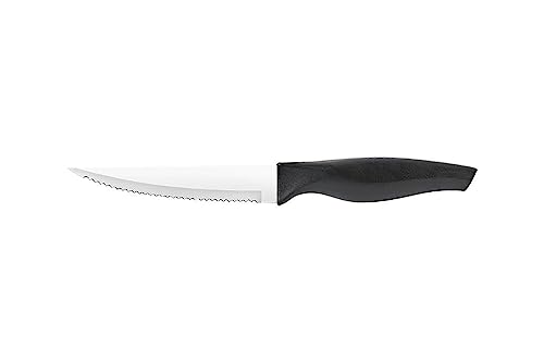 Conjunto de Facas com Cepo Cross, Brinox, Preto/Branco, 7 Peças