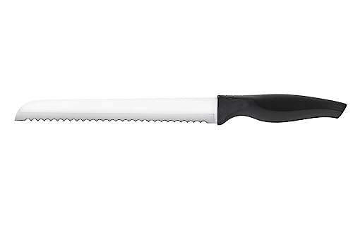 Conjunto de Facas com Cepo Cross, Brinox, Preto/Branco, 7 Peças