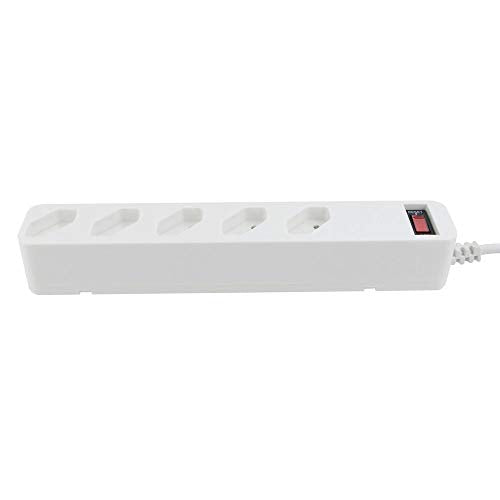 iClamper Energia 5 Tomadas - Filtro de Linha + DPS - Branco, Cabo 1M
