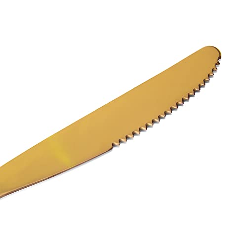 Faqueiro Dourado Lovers Aço Inox 16 Peças Gourmet Mix