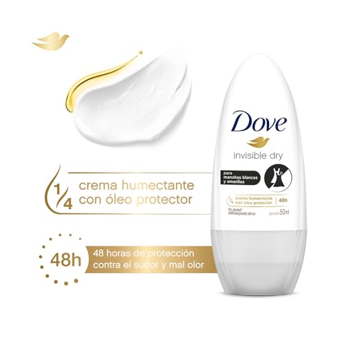 Desodorante Antitranspirante Roll On Dove Invisible Dry 50ml (A embalagem pode variar)