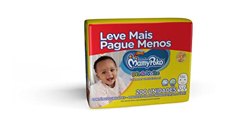 MamyPoko Dia&Noite - Lenço Umedecido, 200 unidades