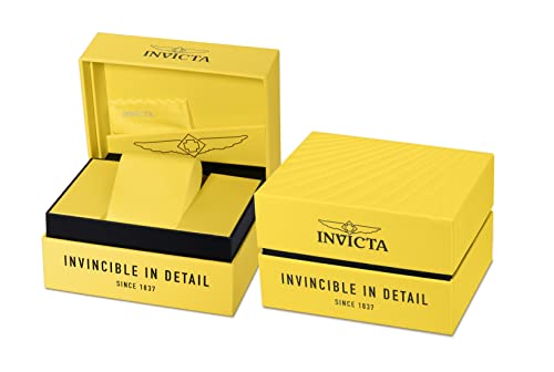Invicta Relógio masculino especial de aço inoxidável, Preto, Relógio de quartzo