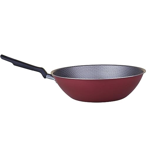 Wok Tramontina Loreto em Alumínio com Revestimento Interno e Externo Antiaderente Starflon Max Vermelho 28 cm 3,6 L