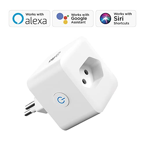 Plug de Tomada Inteligente Bivolt 16A com Conexão WI-FI e Bluetooth Branca - SHPT400 ELG