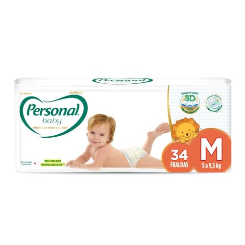 'Fralda Personal Baby Premium Protection M com 34 unidades