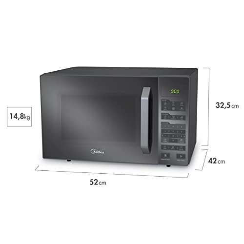 Forno Micro-ondas 35L Prata Espelhado Midea 220V MXSA35S2