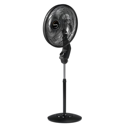 Ventilador Mallory Coluna Eolo Preto - Grafite 40 cm 220V