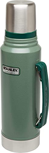 Stanley Garrafa de boca larga clássica isolada a vácuo – Sem BPA – Garrafa térmica de aço inoxidável 18/8 para bebidas frias e quentes – Mantém o líquido quente ou frio por até 24 horas