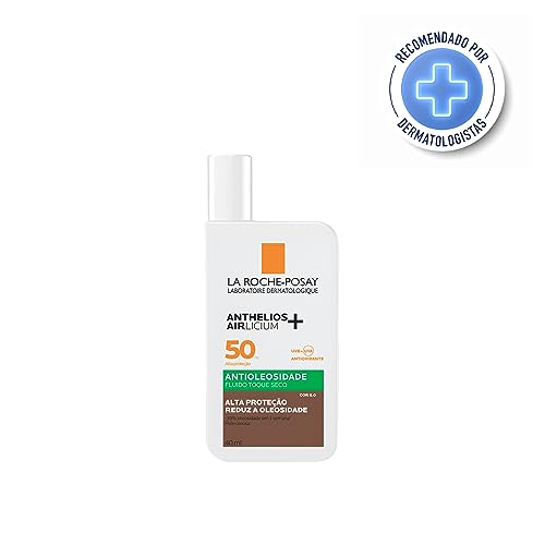 La Roche Posay Anthelios Airlicium Protetor Solar Facial Antioleosidade Cor 6.0 Reduz E Controla A Oleosidade Fps50 Textura Fluida Ultra Leve 40G