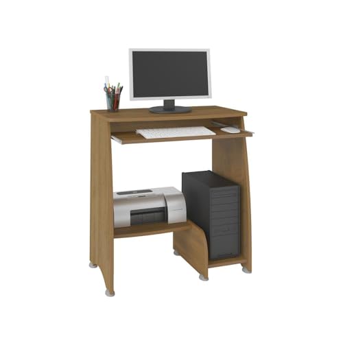 Mesa para Computador com prateleira retrátil PIXEL cor Pinho - Artely