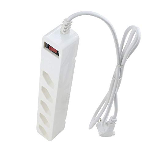 iClamper Energia 5 Tomadas - Filtro de Linha + DPS - Branco, Cabo 1M