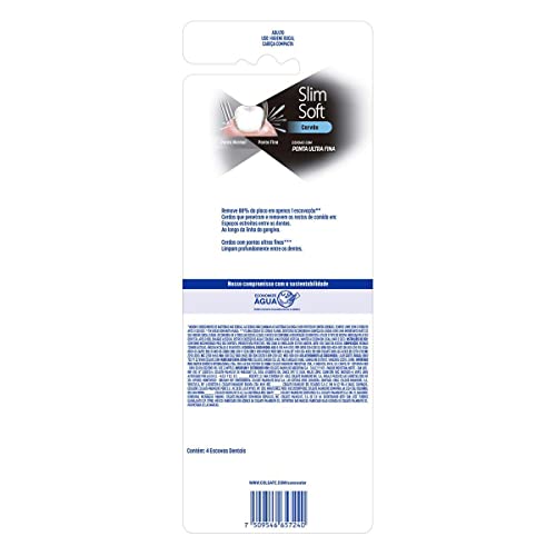 Escova de Dente Colgate Slim Soft 4 unidades