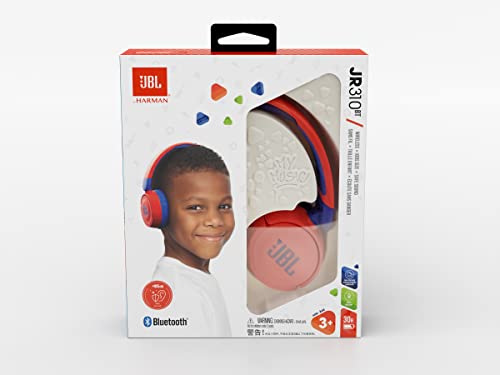 JBL, Fone de Ouvido Infantil Bluetooth, 310BT - Vermelho